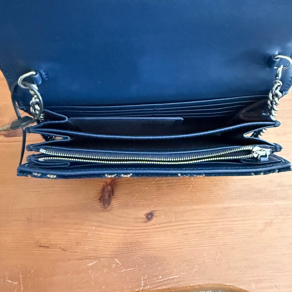 Authentic Gucci GG Navy Blue Velvet Dionysus Shoulder Crossbody wCOA Excellent - Picture 6 of 12